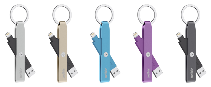 Lightning-to-USB keychain