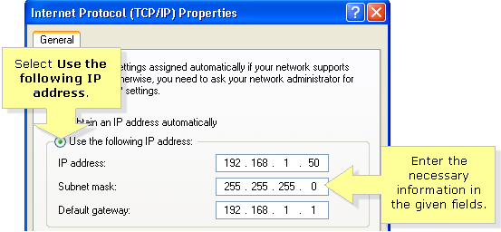 Get Static Ip Address Vista