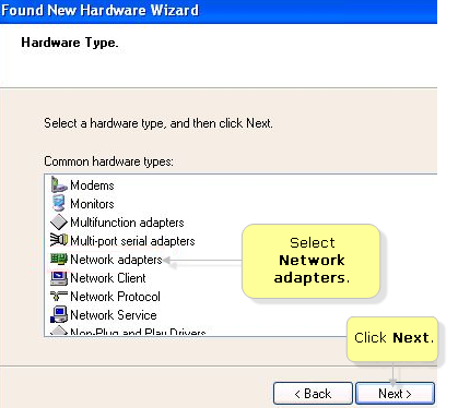 how to install a network driver