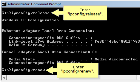 How To Renew Ip Address In Vista