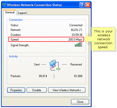 Vista Network Connection Status