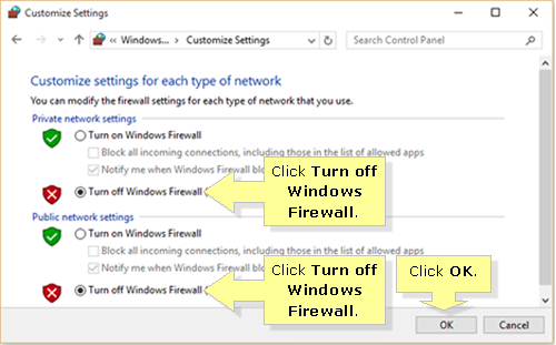 Windows Vista Firewall Turn Off