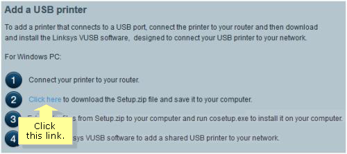 linksys ea4500 usb printer setup for mac