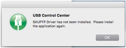 usb control center linksys message please support uninstall installed error os mac driver install application again been