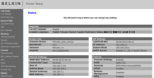 Configurar Router Belkin Para Wifi